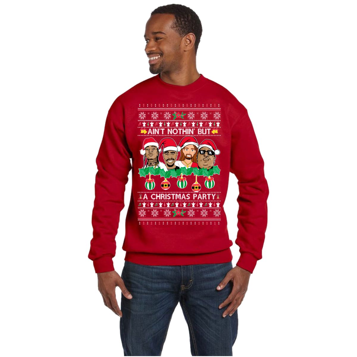 Shops 2pac ugly christmas sweater